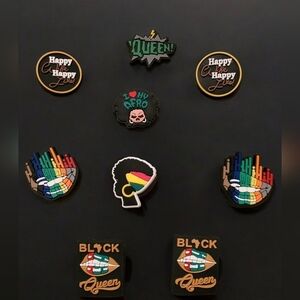 Black Girl Magic Croc Charms